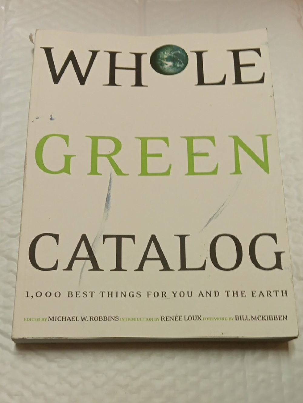Green Catalog - White and Green Eco Home Accent Softcover Book